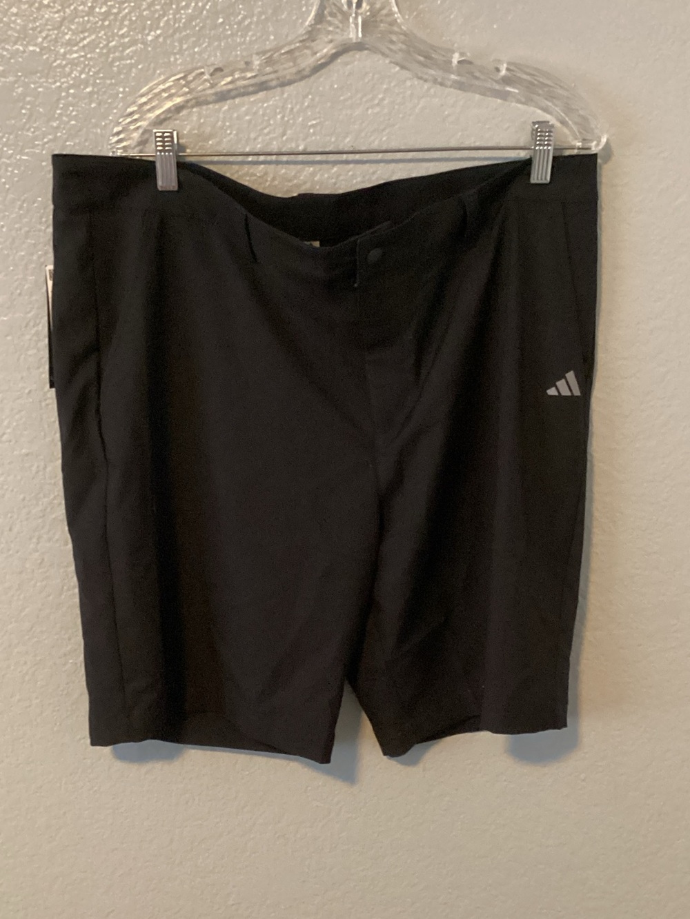 adidas Black Athletic Shorts with Subtle Logo NWT